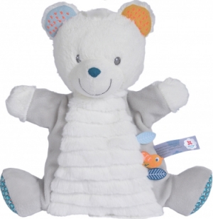 Marionnette ours blanc et gris oiseau Nicotoy, Simba Toys (Dickie)