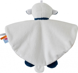 Doudou mouton blanc et beige sos