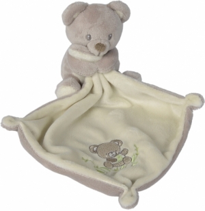 Doudou ours gris et crème Recycled Nicotoy, Simba Toys (Dickie)