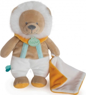 Peluche lion Maxou tenant un doudou BN0521 Baby Nat