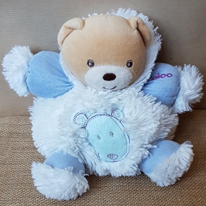 Peluche ours Igloo bleu et blanc Kaloo