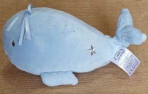 Peluche baleine bleue et argentée Mots d'enfant - Leclerc