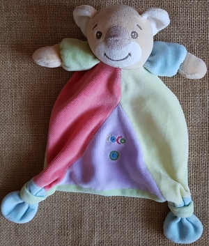 Doudou koala Coco multicolore triangle Takinou
