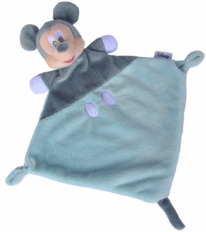 Doudou Mickey bleu et gris Reclycled Disney Baby, Simba Toys (Dickie)
