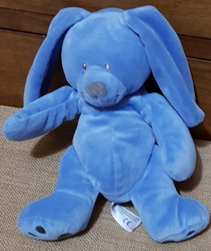 Doudou peluche lapin bleu Simba Toys (Dickie), Nicotoy, Kiabi - Kitchoun