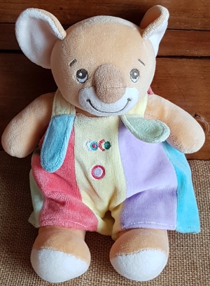 Peluche koala Coco en salopette Takinou, Vintage