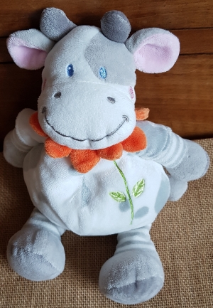 Peluche vache grise et blanche Nicotoy, Simba Toys (Dickie)