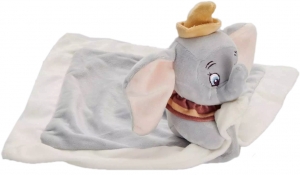 Doudou Dumbo plat mouchoir gris Disney Baby, Nicotoy, Simba Toys (Dickie)