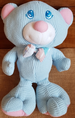 Peluche ours bleu Cozies Fisher Price, Vintage