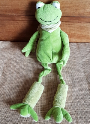 Grenouille en peluche - 43,2 cm - Peluche douce et mignonne - Grenouille  verte avec longues jambes - Décoration d'intérieur pour anniversaire