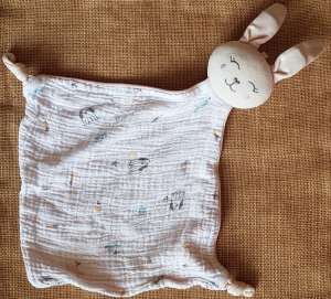 Doudou lapin endormi rose et blanc Simba Toys (Dickie), Kiabi - Kitchoun