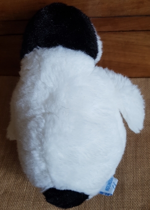 Peluche pingouin blanc et noir sos