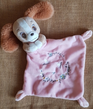 Doudou Belle chien rose Disney Baby, Simba Toys (Dickie), Nicotoy