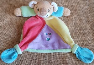 Doudou koala Coco multicolore triangle Takinou