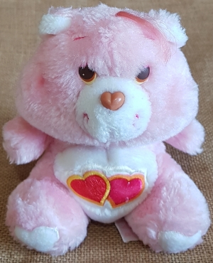 Peluche Bisounours Groschéri rose Bisounours Care Bear, Kenner, Vintage