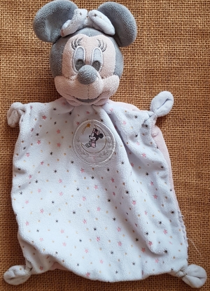 Doudou Minnie rose et blanc étoiles Disney Baby, Nicotoy, Simba Toys (Dickie)
