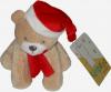 Peluche ours de Noël Kimbaloo marron et rouge  Kimbaloo - La Halle - Brioche