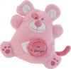 Doudou souris rose, avec mouchoir, collection Monster Douceur - DC1638 Doudou et compagnie