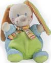 Peluche lapin bleu et vert Mots d'enfant - Leclerc