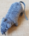 Doudou peluche souris grise ou rat Ikea