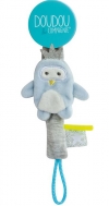 Attache-tétine pingouin bleu Doudou et compagnie