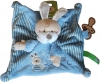 Doudou lapin bleu carré rayé ABC Recycled Nicotoy - Simba Toys (Dickie)