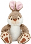 Grand lapin marron foncé et blanc assis Nicotoy - Simba Toys (Dickie)