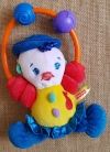Doudou clown multicolore Fisher Price - Vintage