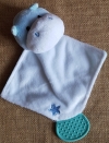 Doudou hippotame bleu et blanc Tom et Zoé CMP un rêve de bébé - Marques diverses