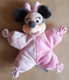 Doudou Minnie rose étoile semi-plat Disney Baby