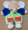 Peluche éléphant multicolore Ajena - Vintage