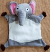 Doudou éléphant gris et blanc marionnette Boopydoux Boopydoux - Marques diverses