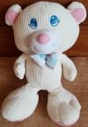 Peluche ours blanc crème Cozies Fisher Price - Vintage