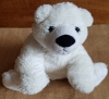 Doudou ours blanc marionnette Ajena - Vintage