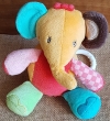 Doudou éléphant multicolore musical BabySun