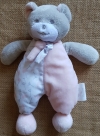 Peluche ours rose et gris Mustela Musti - Marques pharmacie