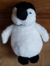 Peluche pingouin blanc et noir Nounours - Vintage