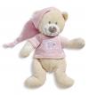 Ours peluche beige et rose Nicotoy