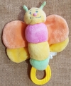 Doudou papillon multicolore hochet Jollybaby-Jollymex