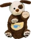 Doudou chien marionnette marron et blanc - BN860 Baby Nat