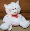 Peluche chat rose My Lovely Pet toile parachute style Puffalump 35 cm Vintage