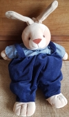 Peluche lapin bleu marine vichy range pyjama Priscilla Larsen - Jollybaby-Jollymex