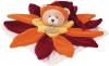 Doudou ours Collector fleur orange et rouge DC228 Doudou et compagnie