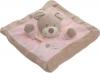 Doudou ours rose et marron carré Nicotoy - Simba Toys (Dickie)