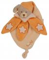 Doudou chien orange plat Luminescent étoiles Baby Nat