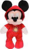Peluche Michey en Pyjama grenouillère rouge Disney Baby - Nicotoy - Simba Toys (Dickie)