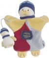 Marionnette Canard et son bébé bleu, rouge et jaune  Doudou et compagnie
