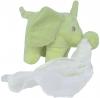 Peluche éléphant vert avec mouchoir blanc Kimbaloo - La Halle - Brioche