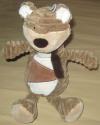 Peluche ours marron velours Bengy