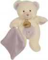 Doudou ours blanc avec doudou violet mauve BN743 Baby Nat